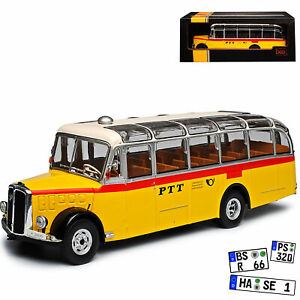 【送料無料】ホビー 模型車 モデルカー バススイスネットワークモデルカーsaurer l4c bus yellow ptt post switzerland 143 ixo model car with or without