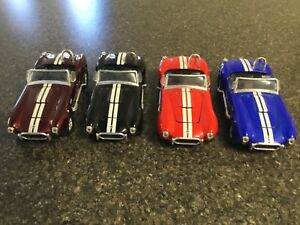 ホビー 模型車 モデルカー ダイカストモデルシェルビーコブラバルクロット4 x diecast 134 model cars, shelby cobra 427 sc, bulk lot