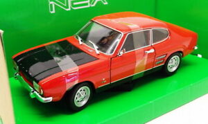 【送料無料】ホビー 模型車 モデルカー スケールモデルカーフォードカプリwelly 12427 scale model car 24069w 1969 ford capri red