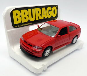 【送料無料】ホビー 模型車 モデルカー スケールモデルカーフォードエスコートburago 124 scale model car 0143 ford escort rs red