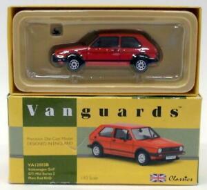 【送料無料】ホビー 模型車 モデルカー スケールモデルカーフォルクスワーゲンゴルフvanguards 143 scale model car va12003b volkswagen golf gti mk1 s2 mars red画像