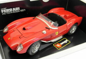 【送料無料】ホビー 模型車 モデルカー スケールモデルカーフェラーリテスタロッサburago 118 scale model car 3007 1957 ferrari 250 testa rossa red