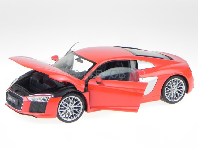 【送料無料】ホビー 模型車 モデルカー アウディaudi r8 v10 2016 red modelcar 18052 welly 118