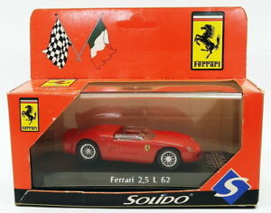 【送料無料】ホビー 模型車 モデルカー スケールモデルカーフェラーリsolido 143 scale model car 071732ferrari 25 l 62red