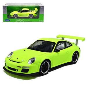 【送料無料】ホビー 模型車 モデルカー ポルシェグアテマラカップダイカストモデルカーwelly 118 porsche 911 gt3 cup diecast metal model car in box green