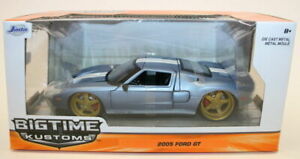 【送料無料】ホビー 模型車 モデルカー スケールモデルカーフォードjada 124 scale metal model car 97368 2005 ford gt met blue
