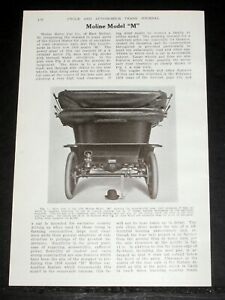 【送料無料】ホビー 模型車 モデルカー #モリーンモデル#;#モニター#モーターカー1909 old magazine article 034;moline model 034;m034; amp; 034;monitor cars034;, motor car review