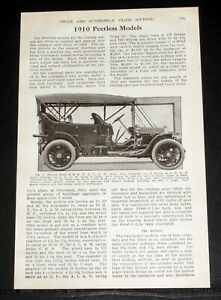 【送料無料】ホビー 模型車 モデルカー モデルツーリングクリーブランド1909 old magazine article, 1910 peerless models, touring car review, cleveland