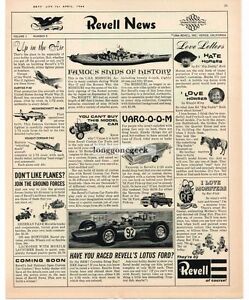 送料無料 ホビー 模型車 モデルカー ニュースボリュームモデルカーエドロスビンテージプリント1964 Revell S Volume 1 Number 5 Model Car Plane Ed Roth Vintage Print Ad Malibu Auto Pl