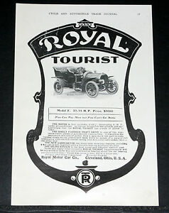 【送料無料】ホビー 模型車 モデルカー ロイヤルツーリストモデルツーリングカードル1905 old magazine print ad, royal tourist, model f touring car 3238 hp, 3,000