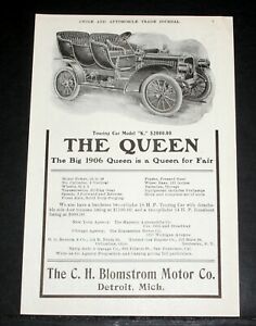【送料無料】ホビー 模型車 モデルカー クイーンツーリングカーモデル#;ドル1906 old magazine print ad, the big 1906 queen touring car, model 034;k034;, 200000