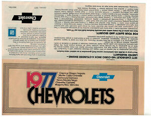 【送料無料】ホビー 模型車 モデルカー シボレーパンフレットモデルワゴン1977 chevrolet cars original s brochure most models vette, chevelle, wagons