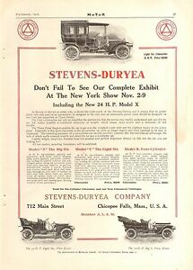 【送料無料】ホビー 模型車 モデルカー スティーブンスモデルビンテージ1905 stevensduryea 3 models car orig vintage ad