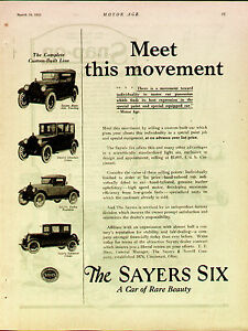 【送料無料】ホビー 模型車 モデルカー モデルビンテージ1922 sayers 4 models car original vintage ad