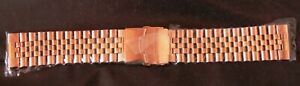 【貨物輸送無料】ウオッチ ローズゴールドステンレススチールブレスレットストレートエンド24粍 pvd rose gold pvd stainless steel watch bracelet, straight ends  37784