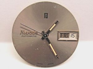 【貨物輸送無料】ウオッチ ヴィンテージニバダイエローゴールドメッキウォッチケースvintage gents nivada yellowgold plated dateday auto wrist watch case only