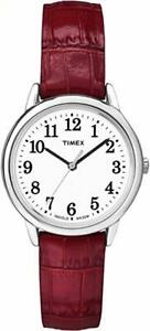 【貨物輸送無料】ウオッチ リーダーダークレッドレザーウォッチインディグロtimex tw2p68700, womens easy reader, dark red leather watch, indiglo