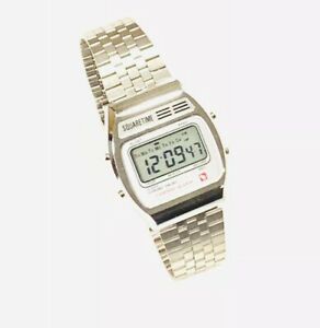 【送料無料】腕時計　ヴィンテージスクエアタイムメロディアラームクロノグラフデジタルvintage square time melody lcd alarm chronograph digital wrist watch nos229m