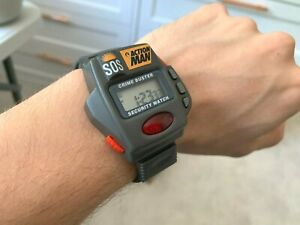 【送料無料】腕時計　ヴィンテージレアハズブロアクションマンバスターウォッチvintage rare 1996 hasbro action man crime buster toy watch｜hokushin