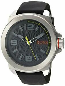 【送料無料】腕時計　?オレンジメンズステンレススチールクォーツウォッチシリコンストラップグレー?boss orange mens stainless steel quartz watch silicone strap grey 226 1513354