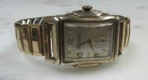 【送料無料】腕時計　ヴィンテージブローバvintage bulova 10k rgp wristwatch; 17 jewels ~ 12g659｜hokushin