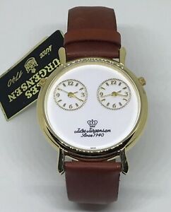 【送料無料】腕時計　ジュールユルゲンセンデュアルタイムスタンプウォッチヴィンテージタグjules jurgensen 2035 since 1740 dual time stamp watch 7984p vintage with tag