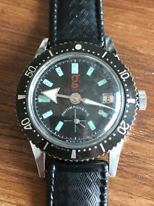 【送料無料】腕時計　オロロジオダイバーヴィンテージグランプリギエラジレボレフレッキオーネorologio diver vintage g21 prix ghiera girevole freccione