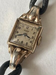 【送料無料】腕時計　モントルティソトアンシエンヌプラケドメムーヴメントメカニークアールデコmontre tissot ancienne plaque or pour dame mouvement mecanique art deco xx eme