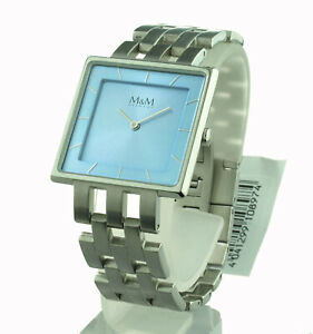 【送料無料】腕時計　ドイツスクエアラインユーロm amp; m germany damen uhr square line m11883149 neu uvp 169 euro｜hokushin