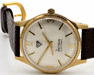 【送料無料】腕時計　ヴィンテージベンラスエレクトロニックゴールドトーンシリーズフランスvintage benrus 60 electronic gold tone series 9021 made in france