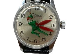 【送料無料】腕時計　ヴィンテージワーキングルアンウォッチスイスモップトピーターパンvintage working rouan watch swiss movt peter pan｜hokushin