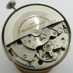 【送料無料】腕時計　コンコードプロジェクトas 2066 automatic 17 jewels concord 267 watch movement for part or project