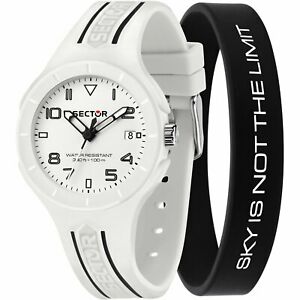 【送料無料】腕時計　オロロジオセクタースピードゴンマビアンカセットブラッチャレネロorologio sector speed r3251514024 watch 37mm gomma bianca set bracciale nero