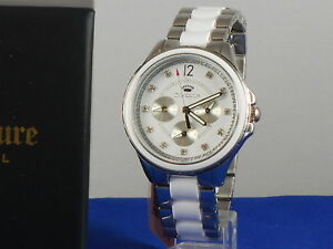【送料無料】腕時計　ジューシークチュールステンレスjuicy couture stainless steel white lacquer gwen multi function watch 250