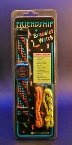 【送料無料】腕時計　ヴィンテージネオンブレスレットvintage 1990 innovative time neon frendship bracelet watch