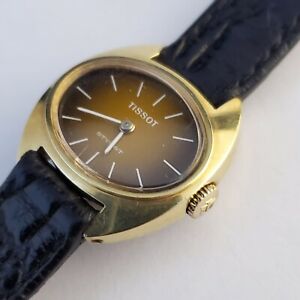 【送料無料】腕時計 レディースティソスタイリストゴールドメッキladies 70 tissot stylist, gold plated, manual winding used, working|hokushin