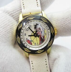 【送料無料】腕時計　デヴィルマニュアルキッズサイズレアミントキャターウォッチcruella de ville, manual wind ,60s kids size rare mint character watch,m76｜hokushin