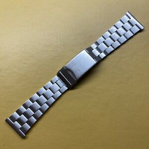 【送料無料】腕時計 ヴィンテージステンレススチールブレスレットエンドvintage stainless steel watch bracelet 22mm end links nos|hokushin