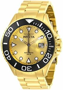 【送料無料】腕時計　インビクタメンサンドイッチケースグランドダイバーゴールドダイバー invicta men 50mm sandwich case grand diver automatic 18k gold ip 300m diver