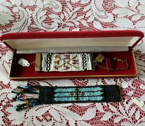 【送料無料】腕時計 ヴィンテージビーズウォッチフォブ2 vintage beaded watch fobs|hokushin