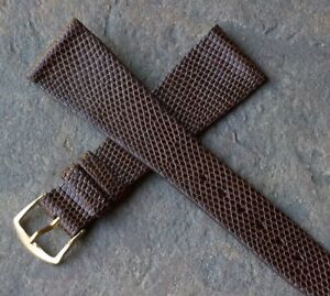 【送料無料】腕時計 ピンポイントパターントカゲトレッドヴィンテージウォッチストラップpinpoint pattern 21mm genuine lizard taperedshape vintage watch strap 1960s nos|hokushin