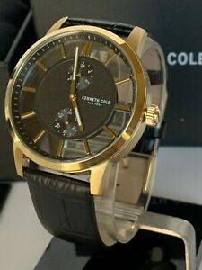 【送料無料】腕時計 ケネスコールニューヨークゴールドトーンウォッチkenneth cole york transparency gold tone watch kc50570003 in box|hokushin