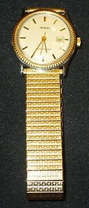 【送料無料】腕時計 ヴィンテージメンズアクアマニュアルvintage mens acqua manual wind wrist watch keeps good time|hokushin