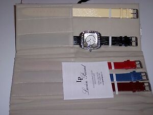 【送料無料】腕時計 ルシアンピカールホワイトスワロフスキークリスタルウォッチlucien piccard womens white swarovski crystal watch 28507int|hokushin