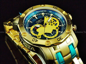 【送料無料】腕時計 メンズモトスキューバクロノグラフゴールドメッキブレスレットinvicta mens moto scuba 30 chronograph 18k gold plated ss bracelet watch|hokushin