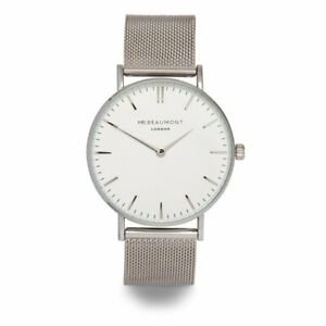 【送料無料】腕時計　ミスターボーモントロンドンシルバーメッシュウォッチフォーヒムmr beaumont londonsilver mesh watch for him