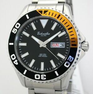 【送料無料】腕時計　スポーティアイヒミュラーステンレススチールダイバーメンズウォッチデイデートsportliche eichmuller edelstahl taucheruhr herrenuhr 20 atm wr daydate