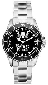 【送料無料】腕時計　バイカーファンアイテムアクセサリーファンウォッチborn to be wild biker geschenk fan artikel zubehor fanartikel uhr 2319｜hokushin