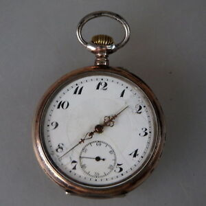 【送料無料】腕時計　オープンメンズポケットウォッチリチャードフォークトシーシルバーene herrentaschenuhr richard vogt amp; cie silber um 1910 50910