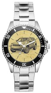 【送料無料】腕時計　RジープグランドチェロキードライバーモチーフkiesenbergR uhr 20161 mit auto motiv fur jeep grand cherokee fahrer｜hokushin